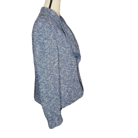 TALBOTS  Women's BLUE & WHITE TWEED JACKET Size Large - Picture 2 of 12